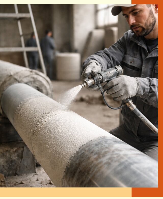 Утепление труб жидкой теплоизоляцией в Мичуринске от 7766 руб. под ключ | ТепломастерМчр