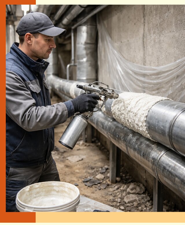 Утепление труб жидкой теплоизоляцией в Мичуринске