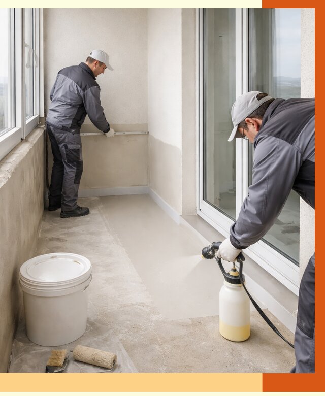 Утепление балкона жидкой теплоизоляцией в Мичуринске от 5954 руб./м2 | ТепломастерМчр