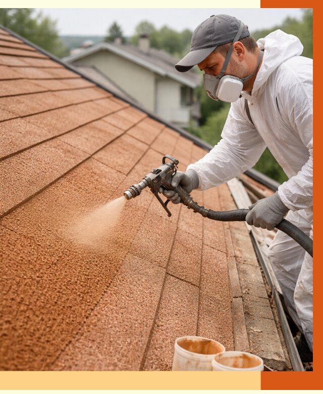 Утепление кровли жидкой пробкой в Мичуринске от 2796 руб./м² под ключ | ТепломастерМчр