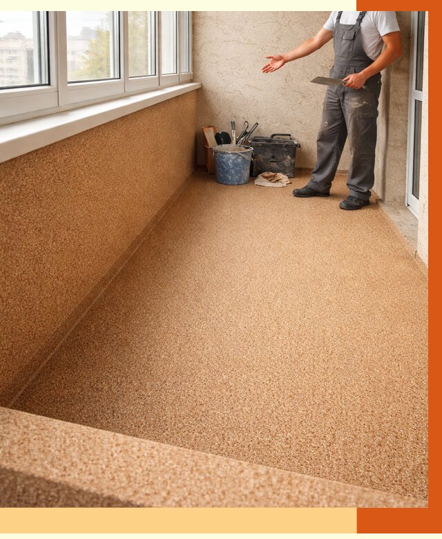 Утепление балкона жидкой пробкой в Мичуринске от 3779 руб/м² под ключ | ТепломастерМчр