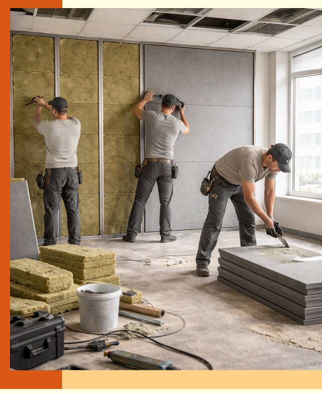 Профессиональная шумоизоляция офисов в Мичуринске для комфорта сотрудников