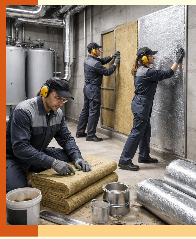 Шумоизоляция котельной в Мичуринске: профессиональный монтаж и материалы