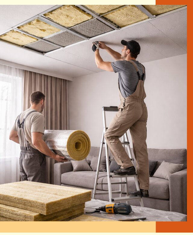 Шумоизоляция потолка в Мичуринске от 2330 руб. под ключ | Профессионально — ТепломастерМчр