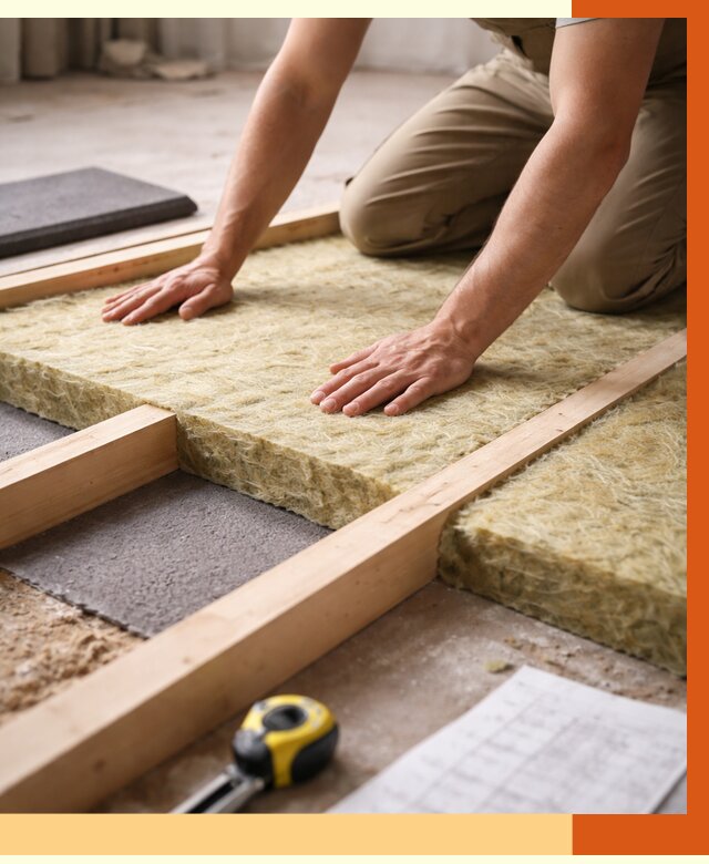 Шумоизоляция пола в Мичуринске от 1294 руб./м² — профессиональная звукоизоляция | ТепломастерМчр