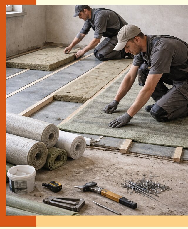 Шумоизоляция пола в Мичуринске — профессиональная звукоизоляция помещений