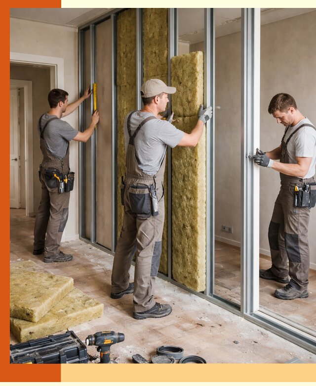 Шумоизоляция межкомнатных перегородок в Мичуринске эффективно и надёжно