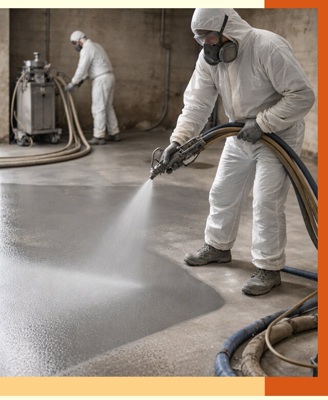 Гидроизоляция полимочевиной в Мичуринске от 8801 руб/м² — напыление полимерной гидроизоляции | ТепломастерМчр