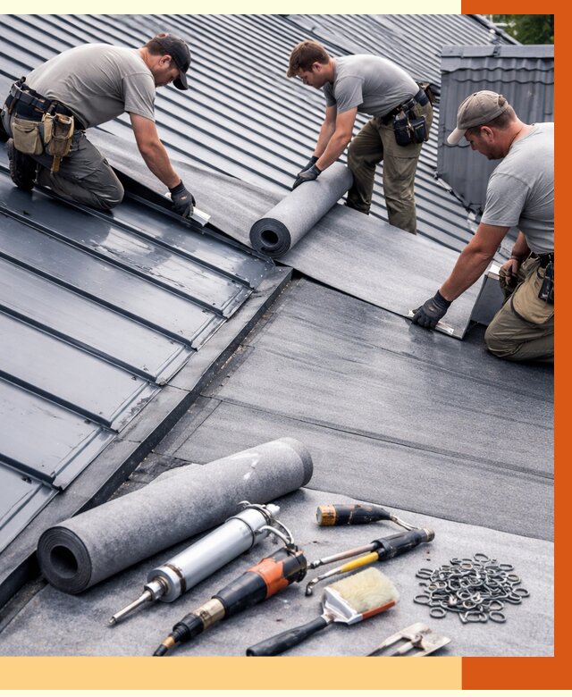 Гидроизоляция металлической кровли полимочевиной в Мичуринске от 8801 руб. | ТепломастерМчр