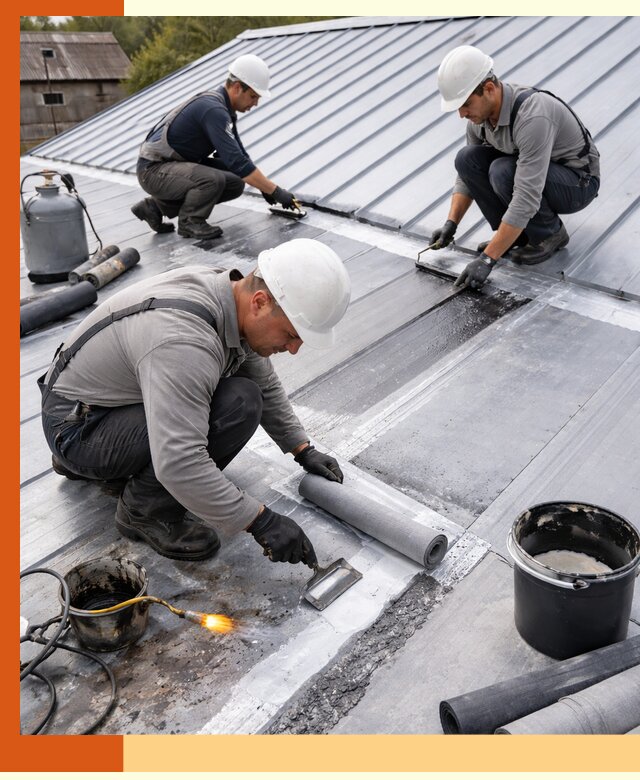 Гидроизоляция металлической кровли с гарантией в Мичуринске