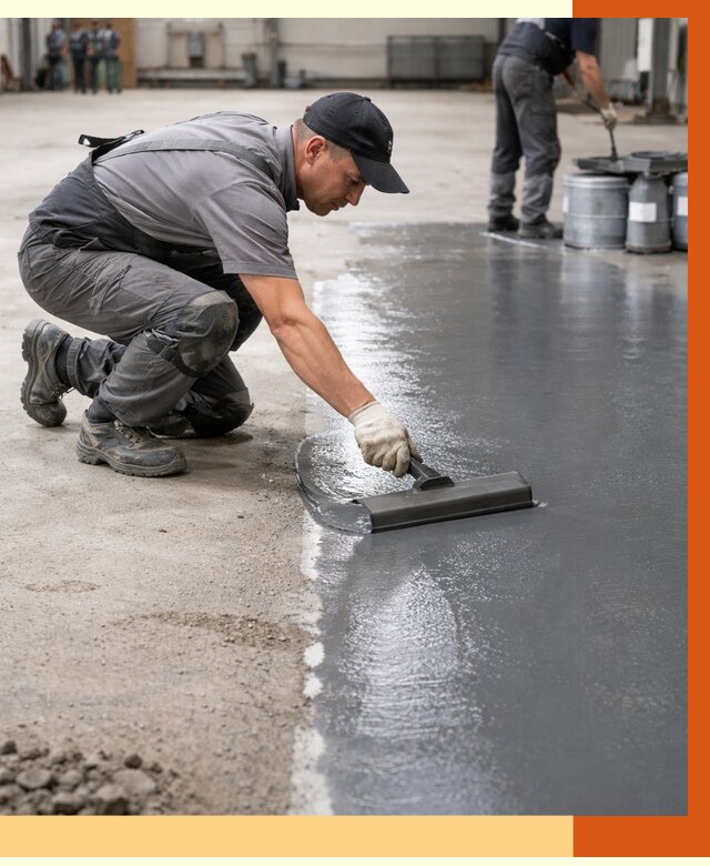 Гидроизоляция промышленного пола в Мичуринске от 1242 руб./м2 — ТепломастерМчр специалисты под ключ