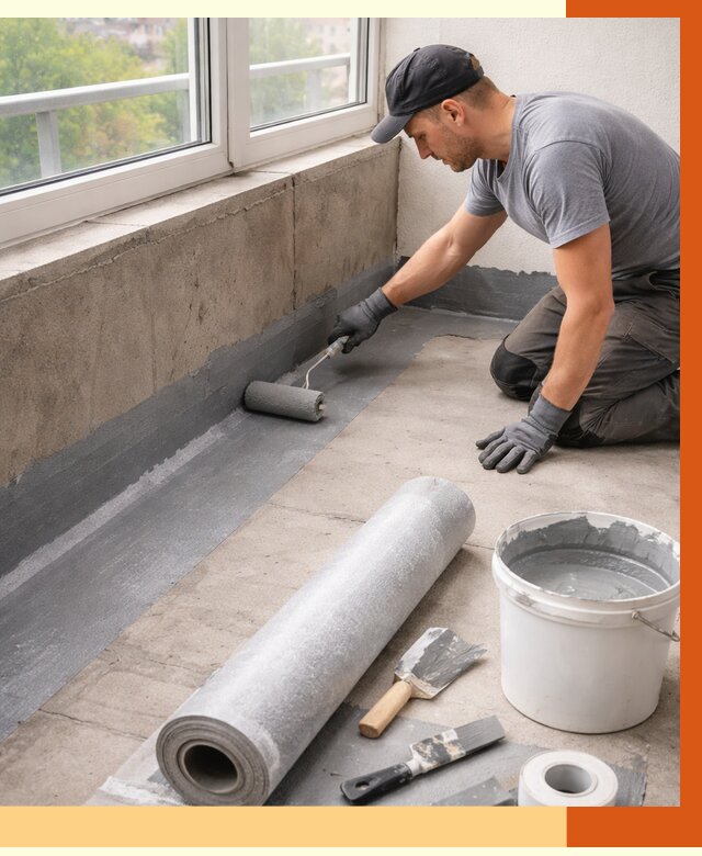 Профессиональная гидроизоляция балкона в Мичуринске от 4349 руб. | ТепломастерМчр