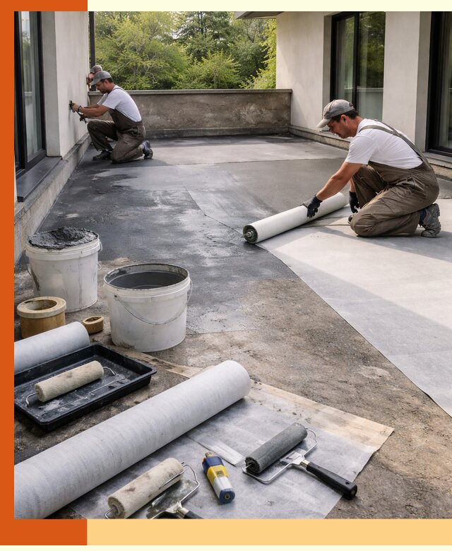 Гидроизоляция террасы в Мичуринске — надежная защита от влаги и протечек