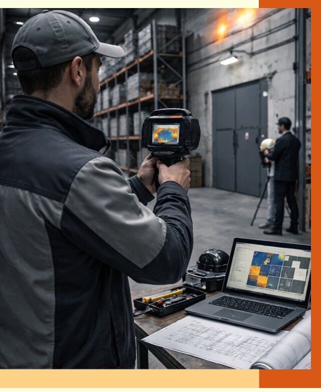 Тепловизионное обследование склада в Мичуринске от 6730 руб. | ТепломастерМчр