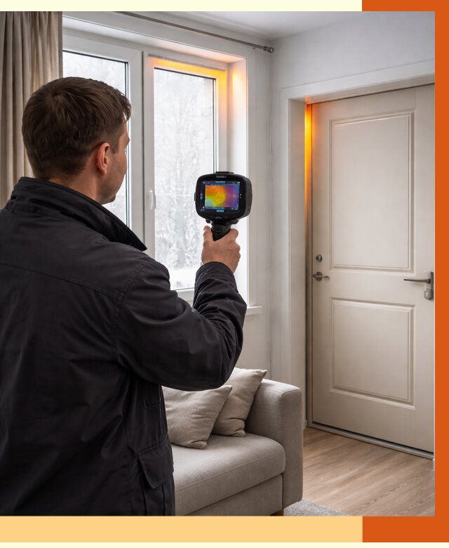 Тепловизионное обследование окон и дверей в Мичуринске от 4659 руб. | ТепломастерМчр