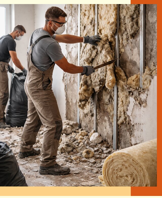 Демонтаж старого утеплителя в Мичуринске от 3624 руб. — работы под ключ | ТепломастерМчр