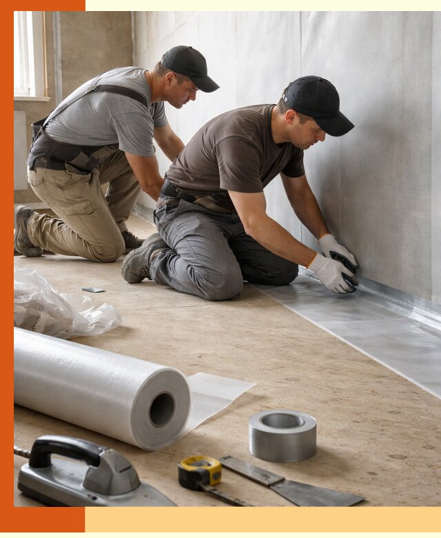 Монтаж пароизоляции для дома и помещений в Мичуринске