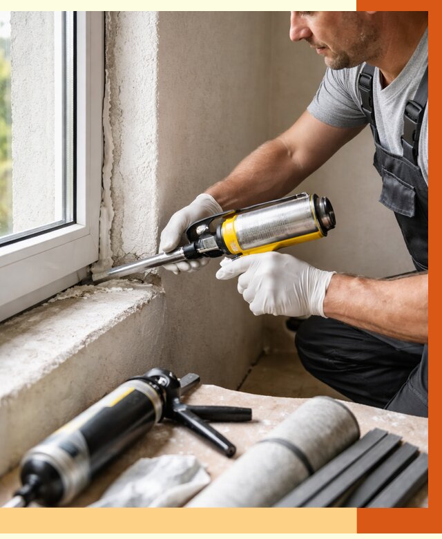 Герметизация стыков и примыканий в Мичуринске от 1242 руб. под ключ | ТепломастерМчр