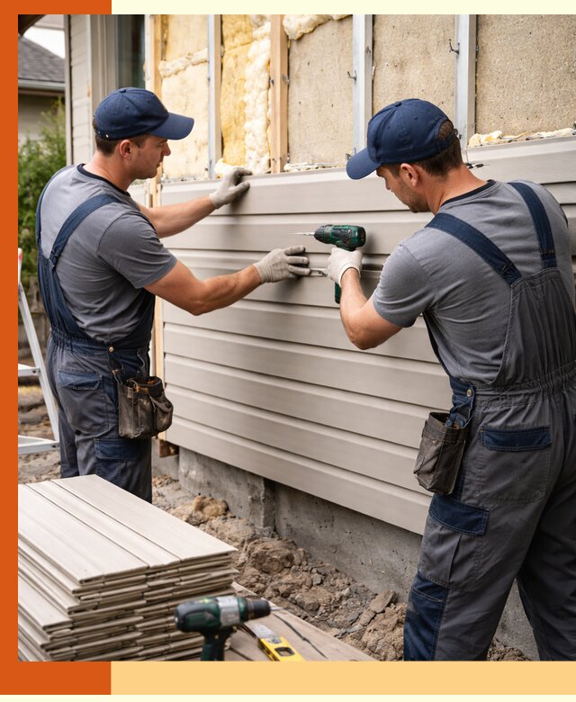 Монтаж сайдинга после утепления в Мичуринске качественно и надежно